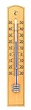 VELAMP Holz-Thermometer für den Innen- und Außenbereich, 20 cm