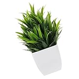 ERINGOGO Künstlicher Bonsai im Topf Mini Dekorative Kunstpflanze für Büro Wohnzimmer Schlafzimmer Kleine Zimmerpflanze Ornamental Fake Potted Plant Indoor Deko