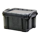 UNTERING Transparente Aufbewahrungsbox mit verschließbarem Deckel, tragbarer Schmuckbehälter für Tasche, Geldbörse, zum Organisieren von Perlen und kleinen Gegenständen