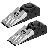Flintronic Türstopper Alarm, 2 Stück Alarm Türstopper Türalarm Einbruchschutz 120dB, Tür Sicherheit Einstellbares Doppelschutz, Sicherheitsgerät für Zuhause, Hotel und Reisen, (Batterien nicht im)