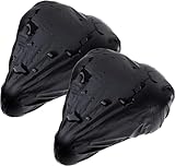 MVOLEGDE 2 Stück Sattelschutz Wasserdicht Fahrrad, Schwarz Fahrradsattel Regenschutz, Elastische Fahrrad Regenschutz, Reißfester Fahrradsattel Überzug, Sattelschutz Wasserdicht, für Damenrad, E-Bike