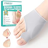 Hallux Valgus Socken, Hallux Valgus Korrektur, Hallux Valgus Bandage, Großer Zeh Bandage, Hammerzeh Korrektur und Schutz, Zehenspreizer Hallux Valgus Bandage für Damen & Herren (M, Grau)