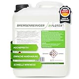 Flotex® - Bremsenreiniger 5 Liter | Bremsenservice im 5-Liter-Tank | | Werkstattreiniger frei von Aceton | Schnelle & effektive Reinigung | Schonend & Rückstandsfrei | sehr Kurze Verdunstungszeit