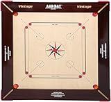 KD AAR-Kay Carrom-Brett, Vintage-Sperrholz, zugelassen von Carrom Federation of India & International Carrom Federation (Jumbo, 36 mm)