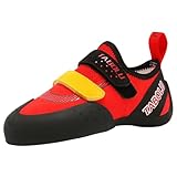 ZHENSI Damen Kletterschuhe Anfänger Indoor Boulderschuhe Leichtgewicht Für Kinder,Rot,39 EU