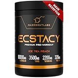 Maxedoutlabs ECSTACY Pre Workout Booster - Premium Pump Preworkout & Trainingsbooster mit 40 Portionen | Gym, Fitness Pulver Energy | Hardcore Trainings Pre-workout | Boost Training (Icetea Pfirsich)