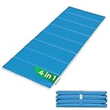 StarK 4in1 Strandmatte Wasserhängematte für Pool und Strand -Faltbare Camping Isomatte 190cm 60cm-Gepolsterte Auflage für Gartenliege -Bequeme Sonnenliegen Auflage-Strandliege (SkyBlue)