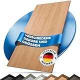 Tischplatte 160x60 | Arbeitsplatte, Küchenplatte, Schreibtischplatte aus Holz | Dekorplatte in Holz-Optik oder Unidekor für Tischbau | Esstischplatte, Küchenarbeitsplatte, Bürotisch & mehr