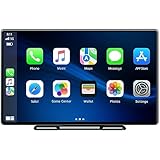 Lamto Wireless Carplay & Android Auto Tragbares Autoradio Bluetooth 9 Zoll IPS Touchscreen Audioempfänger, Digitaler Media Receiver mit Airplay/Siri/Goog-le Assistant/GPS/FM/AUX für Apple Carplay