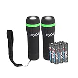 HyCell Mini LED Taschenlampe Zoombar und Fokussierbar inkl. AAA Batterien - Handliche LED Leuchte mit stufenloser Fokussierung - Handlampe ideal für Camping Werkstatt Handtasche Garten Kinder Outdoor