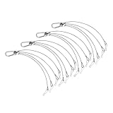 PartyKindom 4 Stück Teiliges Pflanzenlampen hängeset aus Edelstahlseil Lang Robuste Stahlseile für LED Grow Light Aufhängung Kompatibel für Hydroponik und Innenpflanzenbeleuchtung