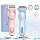 Glisse Pro Sommer Starter Set, Intimrasierer füR Frauen, Glisse Pro Haarentferner, Rasierer Damen, Nass-Trocken, Mit Led-Anzeige, IPX7 Wasserdicht, füR Beine, Arme, Intimbereich, Achseln usw (Mix)