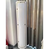 360° drehbarer Schuhregal Turm – Vertikaler Eckschrank Nizer Einfaches modernes Design für den Eingangsbereich, platzsparendes Schuhregal, Lazy Susan Stil, Weißgold-Finish