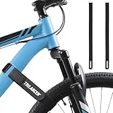 Fahrradträgergurte, 2er-Pack Trilancer Verstellbare Fahrrad-Stabilisator-Gurte, Spanngurte mit Haken und Schlaufe für Auto- und Wandhalterung, für Transport und Aufbewahrung (75 cm x 3,8 cm)