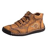 Sneaker Herren Bergschuhe Wanderschuhe Rutschfest Leicht Wanderstiefel Bootsschuhe Trekking-Schuhe Atmungsaktive Handballschuhe Skateschuhe Ultraleicht Outdoorschuhe Handgefertigte Schlupfschuhe