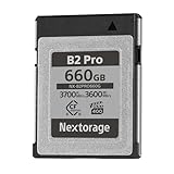 Nextorage Japan CF-Express 4.0 Typ B Karte NX-B2PRO 660 GB VPG 400 Urtla schnelles Lesen 3700 MB/s Schreiben 3600 MB/s und zuverlässig.