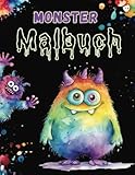 Das lustige Monster Malbuch für Kinder: für Kinder von 4-10 Jahren, 32 kleine freundliche Monster zum Ausmalen