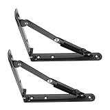 OKUMEYR 2 Stück Klappkonsole Wandhalterung Faltbare Schwerlast Winkelhalter für DIY Klapptisch Platzsparend für Garage Büro Haushalt
