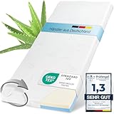 maxVitalis Viskoelastischer Matratzen-Topper 180 x 200 cm, Orthopädische MemoryFoam Komfort Matratzenauflage, Viscoauflage, Wendefunktion mit 2 Härtegraden, inkl. Aloe Vera Bezug