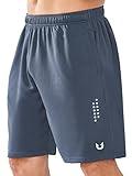 NORTHYARD Herren-Basketball-Shorts, 12,7 cm, 17,8 cm, 25,4 cm, Workout, Fitnessstudio, schnell trocknend, leicht, Netzstoff, Laufshorts, Tennis, Coolgrey, Mittel