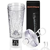 Mkitnvy Elektrisch Protein Shaker, 700ML Große Kapazität Shaker Elektrisch, Usb-C Wiederaufladbar Elektrische Mixer, Automatischer Shake Für Proteinshakes Mahlzeitenersatz Bpa-Frei (Weiß)