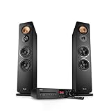 Teufel Ultima 40 Kombo 3 - HiFi Stereo Anlage mit Bluetooth und CD Receiver, WLAN, LAN, DAB+-FM Radio, USB-C, HDMI ARC CEC, 3-Wege-System, Umfangreiche Anschlussmöglichkeiten (Schwarz)