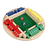 Das Würfelspiel, das Würfelspiel für 2-4 Spieler, tragbare Zusatzspiele, Holzbrettspiele für Geburtstagsfeiern, Kneipen, Familienfeiern, Klassenzimmer