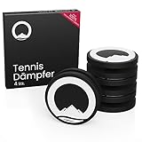 Otaro Tennis Dämpfer - 100% Recycelt - 4 Stück - Premium Dämpfer Tennisschläger - Als Tennisschläger dämpfer, Vibrationsdämpfer Tennis oder Tennis Zubehör (Schwarz-Weiß)