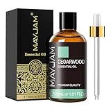 MAYJAM Zedernholz Ätherisches Öl 30ML, Zedernholzöl für Diffusor, Luftbefeuchter, DIY, Home，Wardrobes