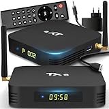Retoo Android TV Box TX6 mit Fernbedienung | Media-Streaming-Client | 4GB RAM, 32GB ROM | HDMI, Miracast, HDR, Quad-Core AllWinner H6, 2.4GHz WiFi, Ethernet, USB 3.0, Smart MALI-T720 Grafikkarte
