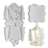 Weihnachtshirschform, Silikonform für Elch, Heimdekoration mit 2-facher Silikonform | Antihaft-Silikonformen für Weihnachtselch, Silikonformen für a