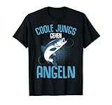 Coole Jungs gehen Angeln Angler Fischer Kinder Junge Angel T-Shirt