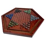 Warmhm 1 Satz Sechseckige Holz Dame Platten Familien Brettspiele Kinderspielzeug Chinesisches Dame Desktop Dame Spielspielzeug Sechseckiges Chinesisches Dame Desktop Spiel Dame