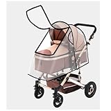 Regenschutz, Kinderwagen-Regenschutz, Kinderwagen-Regenschutz For Große Und Mittelgroße Kinderwagen, Transparenter Regenschutz For Alle Jahreszeiten, EVA-Material (Color : Black A)