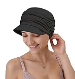 Cysocool Frauen Weiche Schirmmütze Newsboy Beanie Schildmütze Schiebermütze Chemo Hüte für Haarausfall Newsboy Cap Barett Hut Slouchy Beanie Ballonmütze