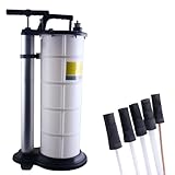 TIQICIVINUI Ölabsaugpumpe 7L Absaugpumpe Flüssigkeitsabsaugpumpe Wasser Absaugung Pumpe Flüssigkeit Ölpumpe Handpumpe mit 4 Schläuchen für Autos, Motorräder, Schiffsmotoren