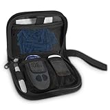 MEDMAX Diabetiker Tasche, Tasche für Blutzuckermessgerät Teststreifen Testkit, Reisetasche für Diabetiker mit Tragegriff für Glukose-Monitor, Glukometer-Aufbewahrungstasche, (nur Tasche)