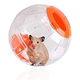 WEIWUXIAN Hamster Run Ball, Hamsterball,Hamster Ball small Animals, Hamsterrad Übungsball, 4.7 Zoll Hamster Laufkugel Rolle Kugel Übungs Joggingball für Ratten Rennmäuse Kleintiere (Orangen)