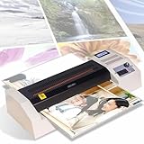 Heiß- und Kaltlaminiergerät, 350 mm A3, elektrische Transferfolien-Verbundmaschine mit einstellbarer Geschwindigkeit und Temperatur, professionelles Fotolaminiergerät mit 5-minütiger Vorheizfunktion