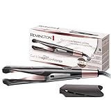 Remington Glätteisen und Lockenstab - Curl/Straight Confidence 2in1 Multistyler [Upgrade] (geschwungene Stylingplatten zum Glätten, Locken, Wellen) 150-230°C, Haarglätter S6606B [Amazon Exklusiv]