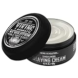 Viking Revolution - Luxus-Rasiercreme Männer - Sandelholzduft - Weiche, Glatte & Seidige Shaving Cream Men - Reichhaltiger Schaum für die Sanfteste Rasur - 150 g