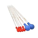 MAGICLULU 6 Stück Teiliges Pipetten aus Glas mit Farbigen Silikonaufsätzen Flüssigkeitstropfer Glatte Glaspipetten für Ätherische Öle und Labor Tragbar und Vielseitig Einsetzbar für