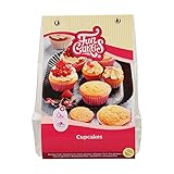 FunCakes Mix für Cupcakes, Glutenfrei: Einfach zu verwenden, perfekt gleichmäßige Cupcakes, Mini Cupcakes oder Loaf Cakes, Vanillegeschmack, Konditorqualität, Halal zertifiziert, 500g