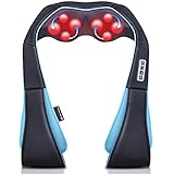 Mo Cuishle Nacken Schulter Massagegerät mit Wärme Shiatsu Nackenmassagegerät Weihnachts geschenk, Geschenke für Männer/Frauen/Mama/Papa Massage für Nacken, Schulter, Rücken, Taille, Bein, Fü