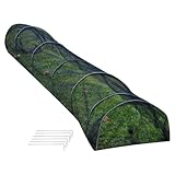 Netztunnel Garten, 300x45x45cm Tunnel-Gewächshaus, Pflanztunnel aus Grünem, Gartentunnel, Gemüseschutznetz, Pflanzenschutznetz für Winter Garten Terrasse Isolierter Schutz