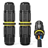 Kabelverbinder & Abzweigdose Wasserdicht IP68, 3-Polig kabelverbindung für Kabeldurchmesser Ø3-9 mm, Kabel verbinder für Verbinden Sie Kabel im Haus, im Freien oder erdkabel, Flammhemmendes