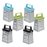 Ciieeo 6 Stück Mini-reibe Werkzeug Käsereibe Knoblauchbrecher Küchenreibe Knoblauchschredder Lebensmittelsortierer Kleine Reibe Käsesortierer Reiben Für Die Küche Rostfreier Stahl