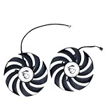 iHaospace Replacement Grafikkarten kühler Graphics Card Cooler Fan Kompatibel mit MSI GeForce RTX 3060 Ti GAMING X 8G LHR, 3060 GAMING/X, 3050 GAMING/X, PLD10010B12HH, 2 Ball Bearing, 95mm