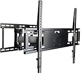 TV-Halterungen, Wandhalterung, strapazierfähig, schwenkbar, neigbar, schwenkbar, TV-Halterung, passend für die meisten 177,8 cm (70 Zoll) Flachbildschirme und LED-LCDs, max. 600 x 400 mm, Schwarz
