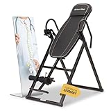 SportPlus Inversionsbank für zuhause, klappbarer Schwerkrafttrainer, Inversion Table mit 4 Inversionswinkel, Streckbank zur Entlastung der Wirbelsäule, Rückenstrecker mit Nutzergewicht bis 135 kg